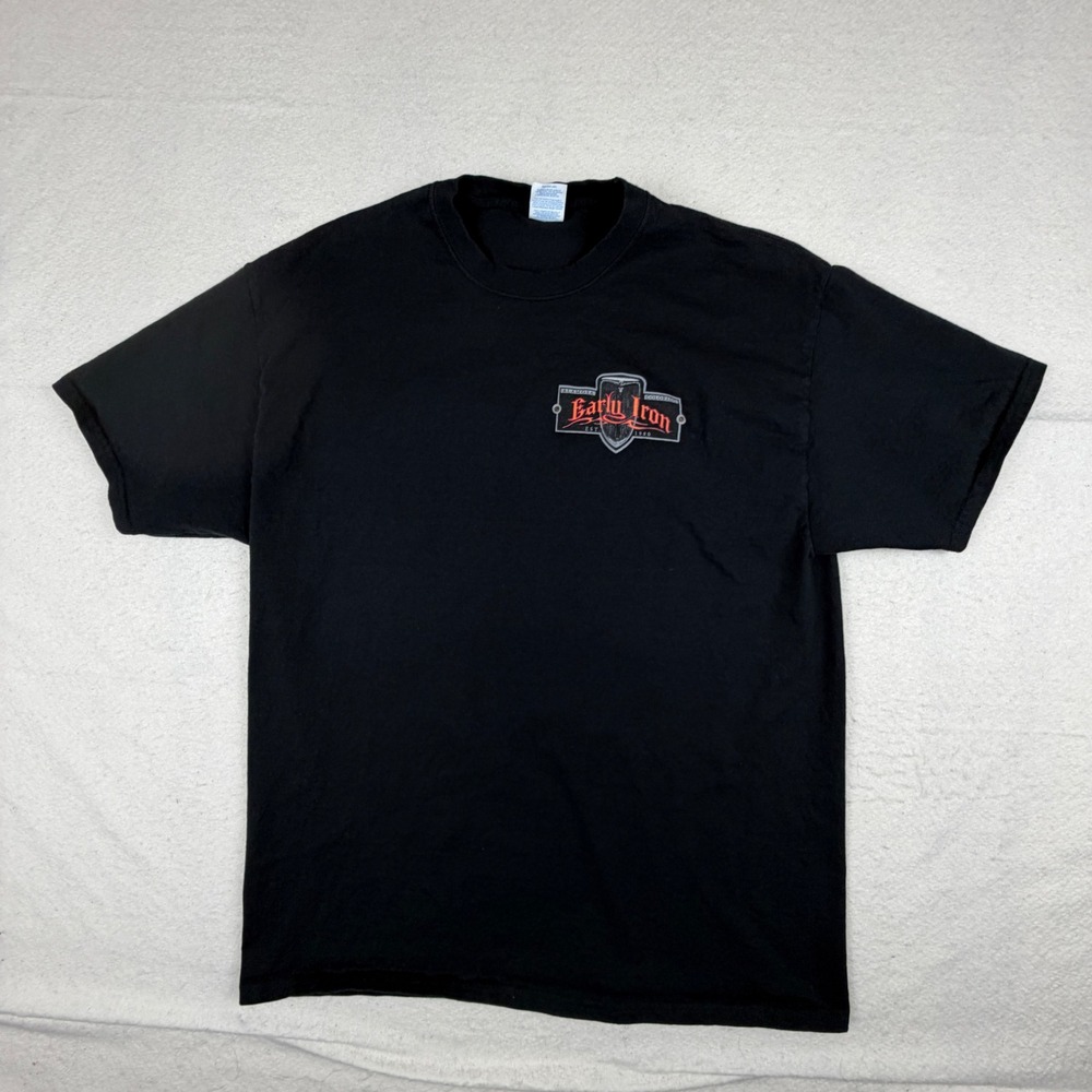 Port & Company Early Iron Festival 2024 Car Graphic T-Shirt Mens XL Black
